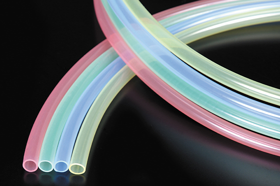 Color silicone rubber tube